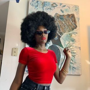 SOLD ON MY DEPOP Red American Apparel Crop Top